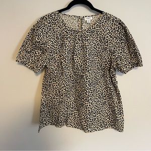 Jcrew leopard print top